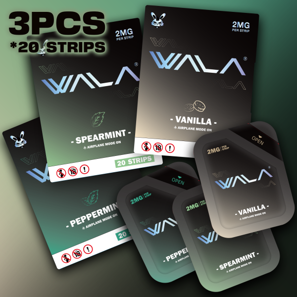 3pcs WALA nicotine strips